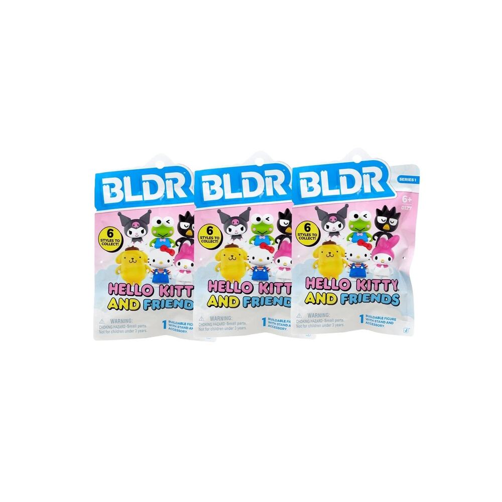 3 Pack BLDR Hello Kitty and Friends Buildable Mini Figure 6 Styles Series 1 0127